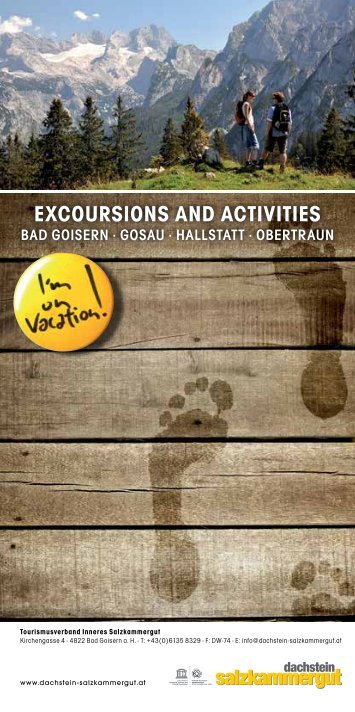 EXCOURSIONS AND ACTIVITIES - Dachstein Salzkammergut