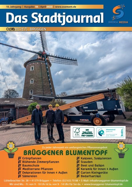 Das Stadtjournal-ose Mont Brüggen - Ausgabe April 2023