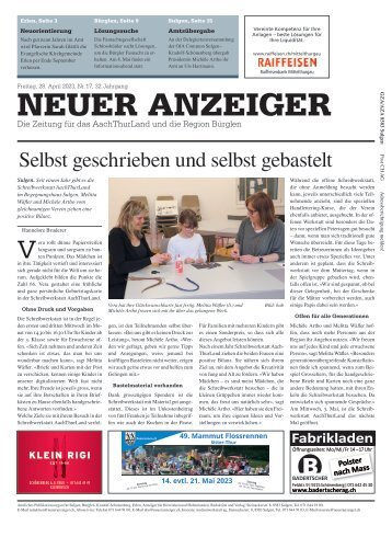 Neuer Anzeiger 28. April 2023