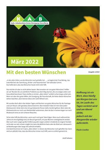 KAB Mitglieder Zeitung 03-2022