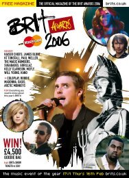 The BRIT Awards 2006 with Mastercard - Magazine