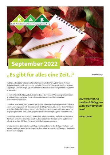 KAB Mitglieder Zeitung 09-2022