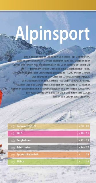 Winter- aktivitäten - Tiroler Oberland