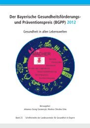 Der Bayerische Gesundheitsförderungs- und Präventionspreis (BGPP)