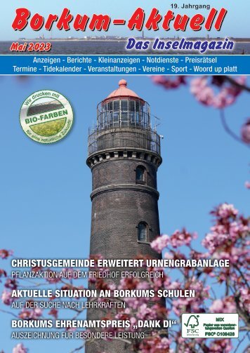 Mai 2023 / Borkum-Aktuell - Das Inselmagazin