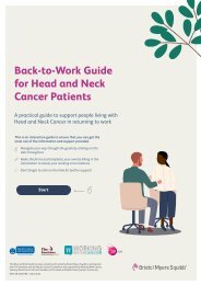 Back-to Work Guide for people living with Head and Neck Cancer