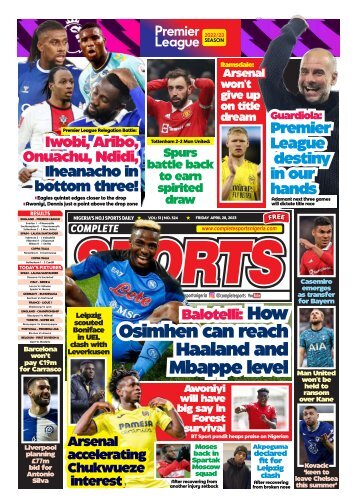 Complete Sports - Friday, April 28, 2023