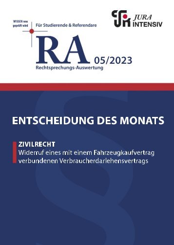 RA 05/2023 - Entscheidung des Monats