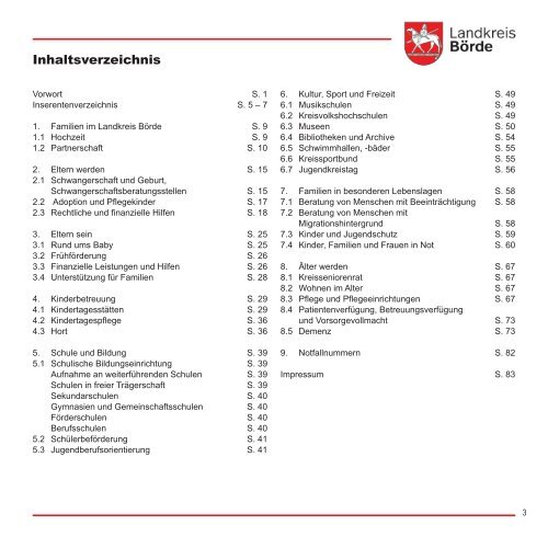 Familienwegweiser Landkreis Börde 2023/24