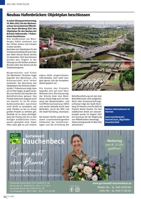 Mitteilungsblatt Nürnberg-Eibach/Reichelsdorf/Röthenbach - Mai 2023
