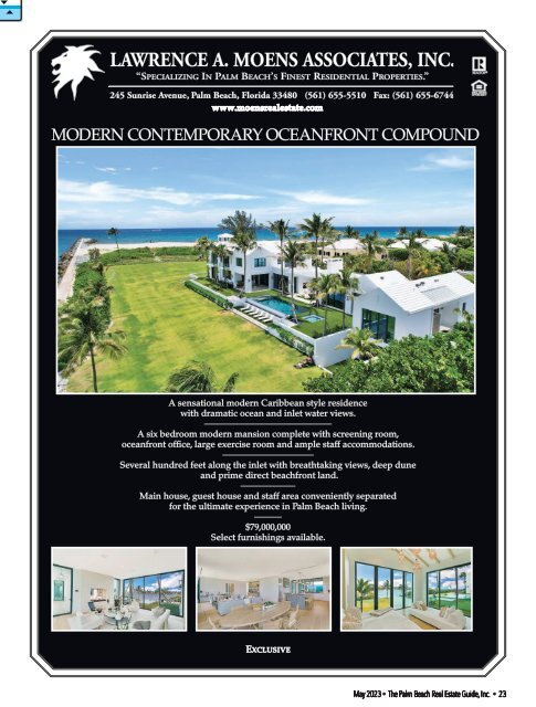 Palm Beach Real Estate Guide MAY 2023