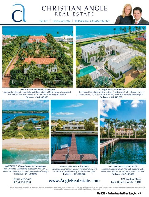 Palm Beach Real Estate Guide MAY 2023