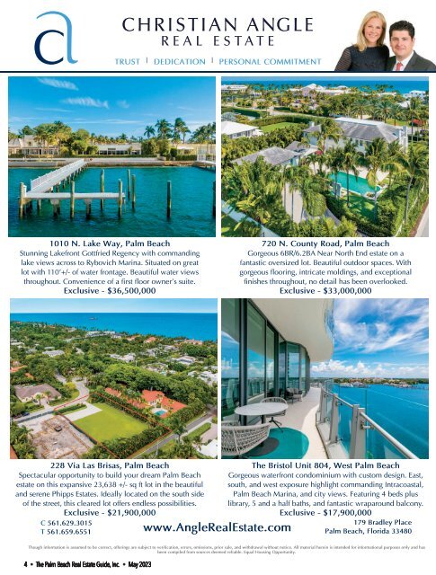 Palm Beach Real Estate Guide MAY 2023