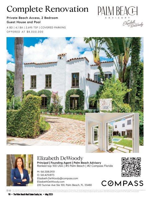 Palm Beach Real Estate Guide MAY 2023