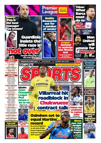 Complete Sports - Saturday, April 29, 2023