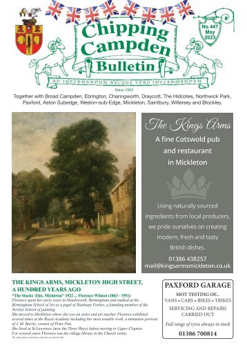 Chipping Campden Bulletin - May 2023 Issue