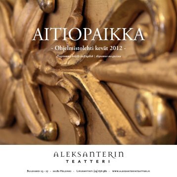 Ohjelmistolehti kevät 2012 - Aleksanterin teatteri