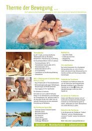 Therme der Bewegung ... - Vitalhotel Bad Radkersburg