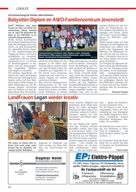 Holsteiner KlöönSNACK - Ausgabe Rendsburg / Mittelholstein - Mai 2023