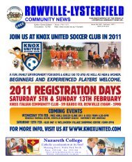 February 2011 - Rowville Lysterfield Comunity News