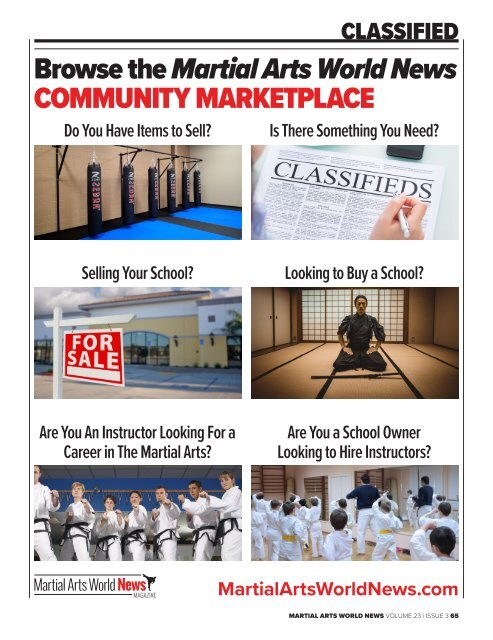 Martial Arts World News Magazine - Volume 23 | Issue 3