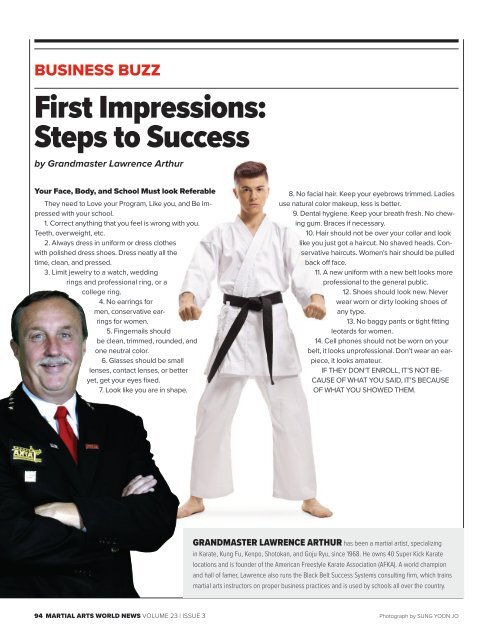 Martial Arts World News Magazine - Volume 23 | Issue 3