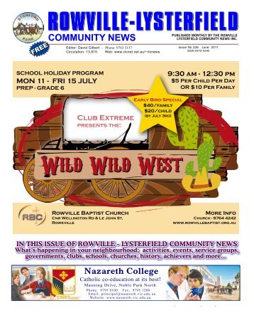 June 2011 - Rowville Lysterfield Comunity News