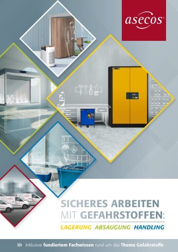 asecos Hauptkatalog 2022 - Sicheres Arbeiten mit Gefahrstoffen