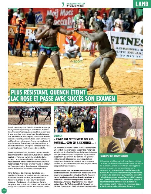 Journal wiwsport n191 - 02 mai 2023