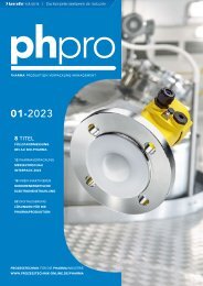 phpro – Prozesstechnik für die Pharmaindustrie 01.2023