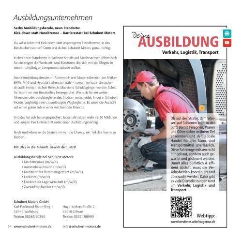 Ausbildungswegweiser Stadt Wolfsburg & Landkreis Helmstedt 2024/25
