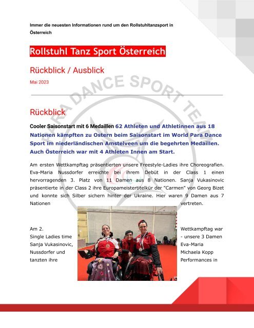 Para Dance Sport Austria -Newsletter_05-2023