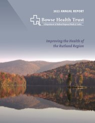 Bowse Health Trust 2022 Annual Report