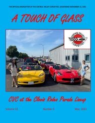 Central Valley Corvettes of Fresno - May 2023