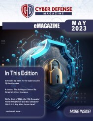 The Cyber Defense eMagazine May Edition for 2023