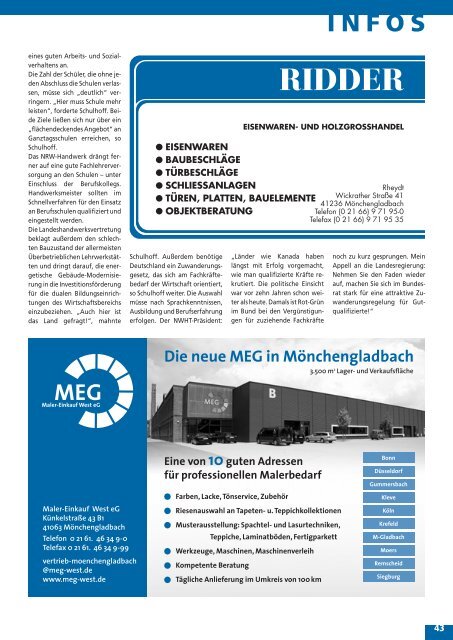 Kreiha-Info - Kreishandwerkerschaft Mönchengladbach