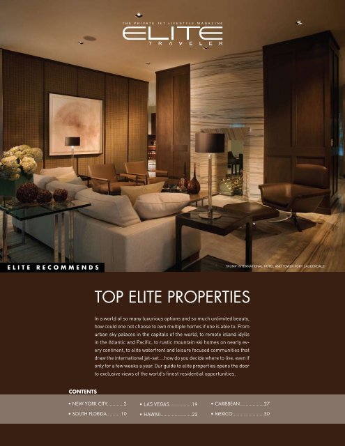 TOP ELITE PROPERTIES - Elite Traveler