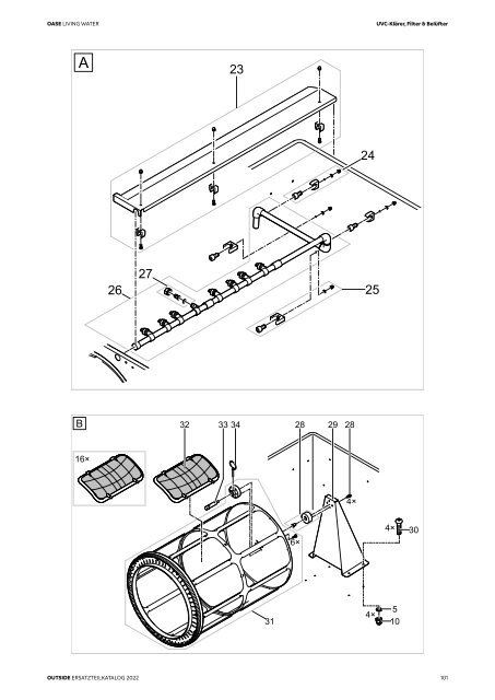 OASE Ersatzteilkatalog 2022 V1