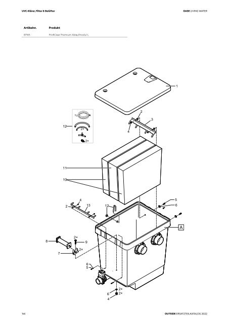 OASE Ersatzteilkatalog 2022 V1