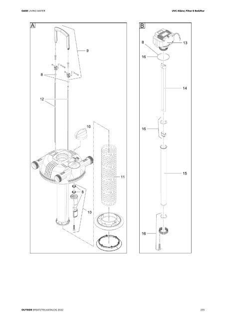 OASE Ersatzteilkatalog 2022 V1