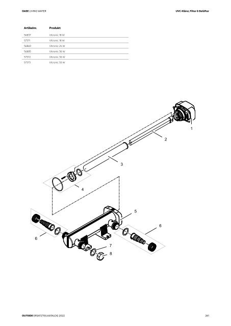 OASE Ersatzteilkatalog 2022 V1