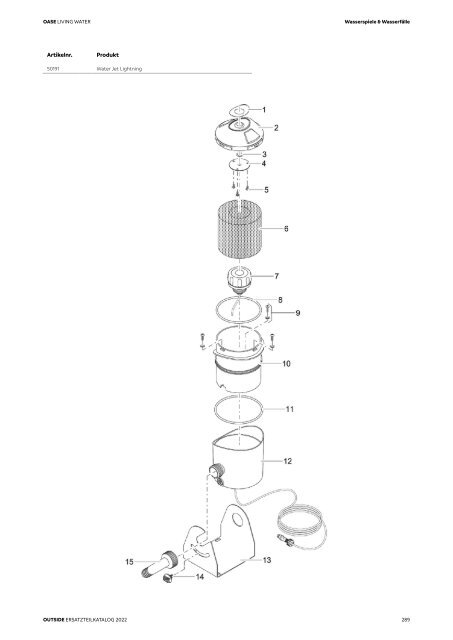 OASE Ersatzteilkatalog 2022 V1