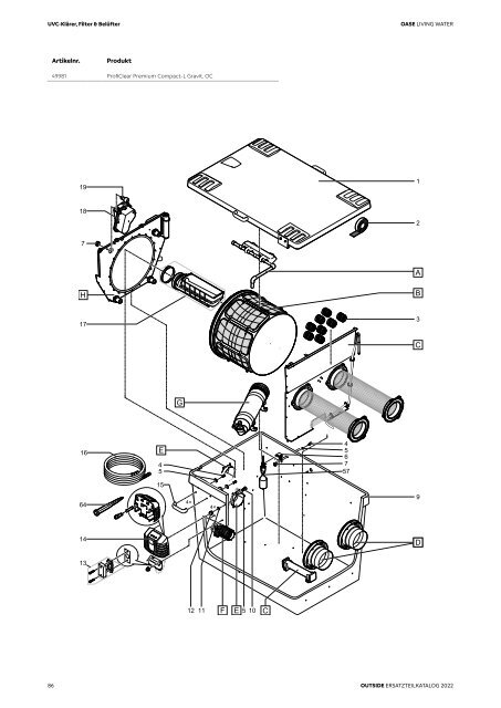 OASE Ersatzteilkatalog 2022 V1