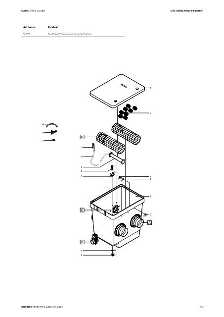 OASE Ersatzteilkatalog 2022 V1