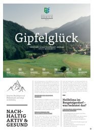 Gipfelglück - Kreuther Bergsteigerdorf Zeitung | Ausgabe 3