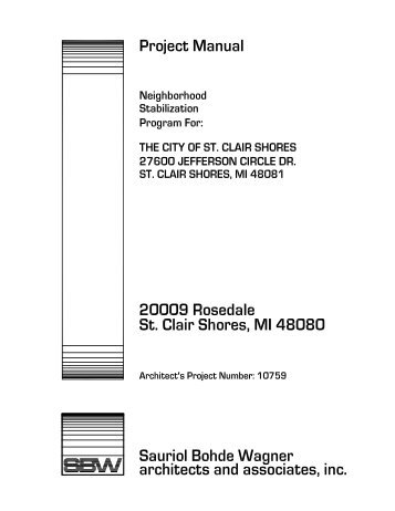 neighborhood stabilization program suppliers/sub- contractor list