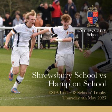 Shrewsbury v Hampton - ESFA Final 2023