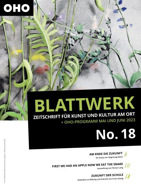 Blattwerk Ausgabe No18 Mai und Juni 2023