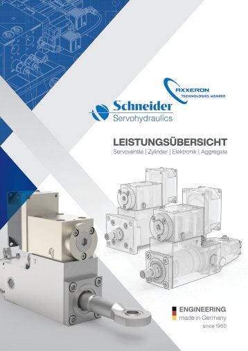 Schneider Servohydraulics GmbH Imagebroschüre