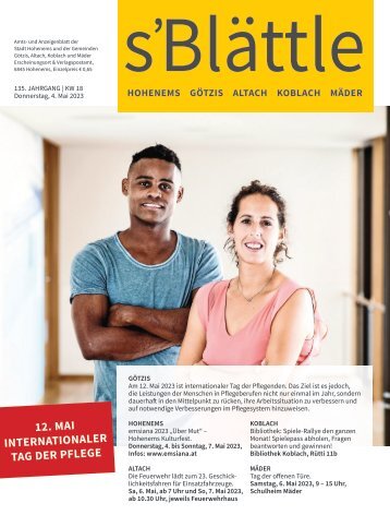 s'Blättle Nr. 18 - Do, 4. April 2023